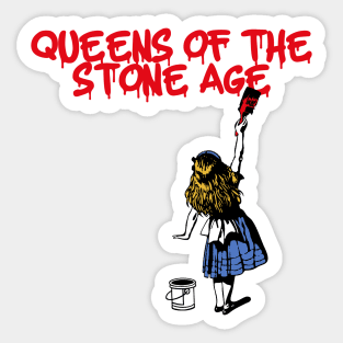 qotsa and red girl Sticker